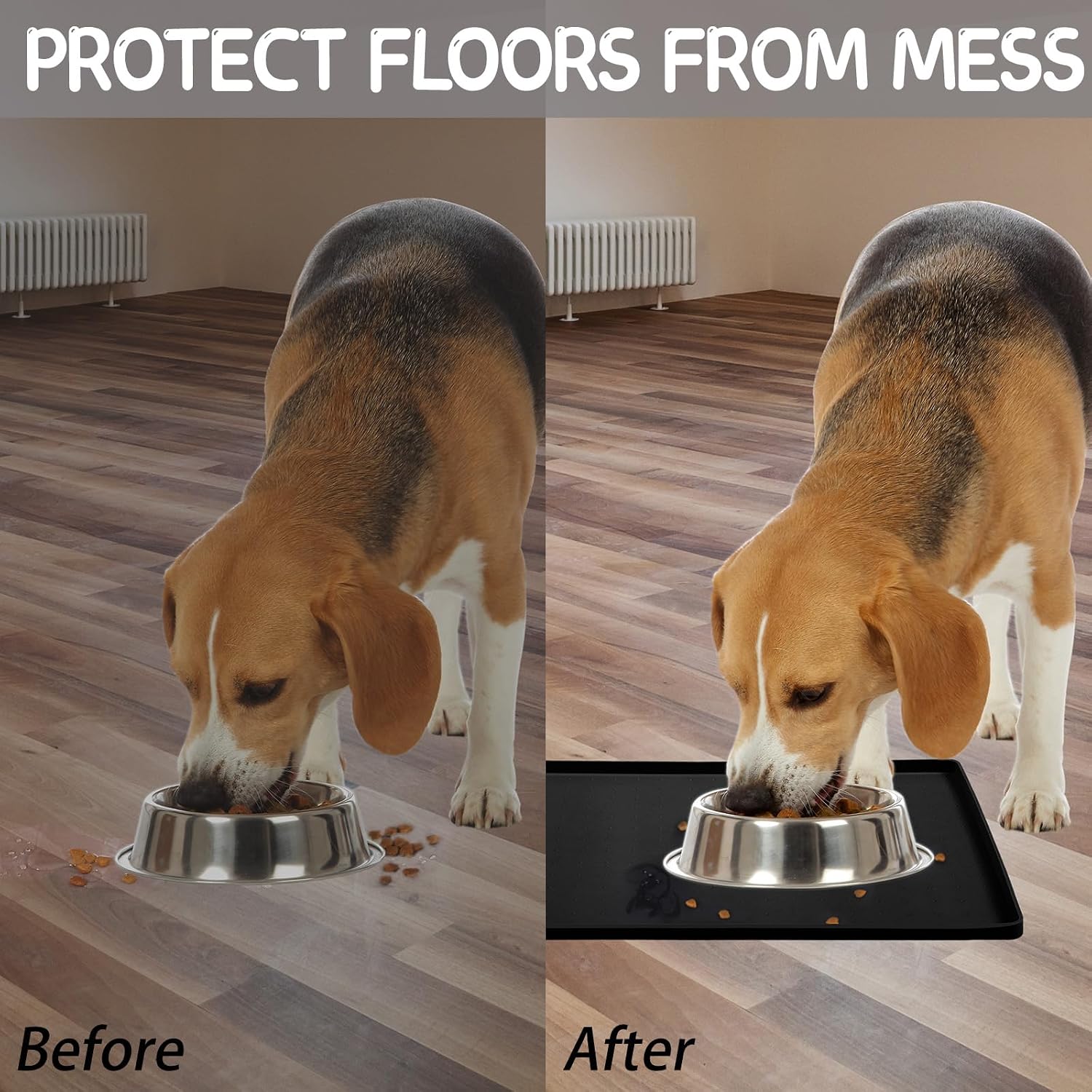 Detalle de MateeyLife Silicone cat dog food mat 24×16