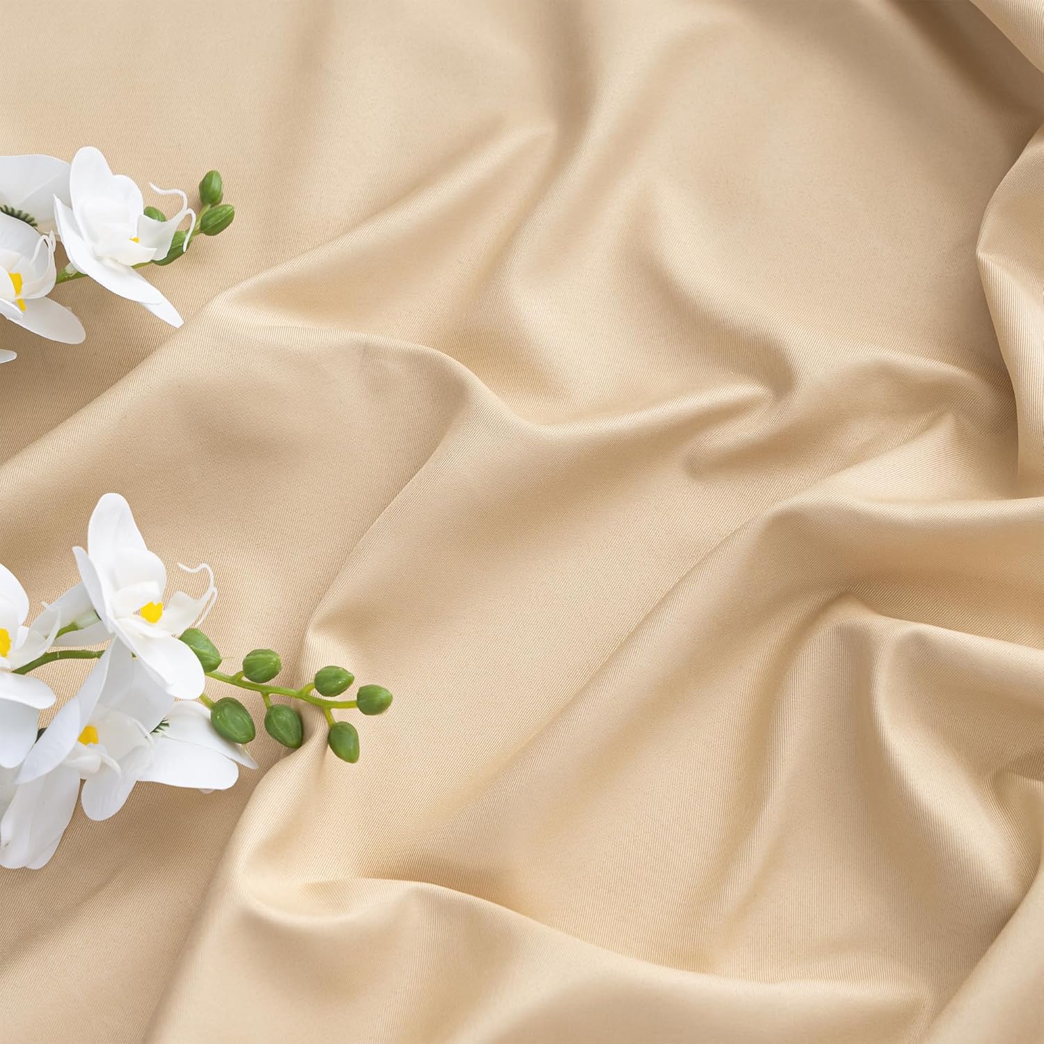 Thumbnail 3 de Clothink Outdoor-Vorhänge wasserfest, winddicht mit Ösen – 1 Stück, Beige (255 x 215 cm)