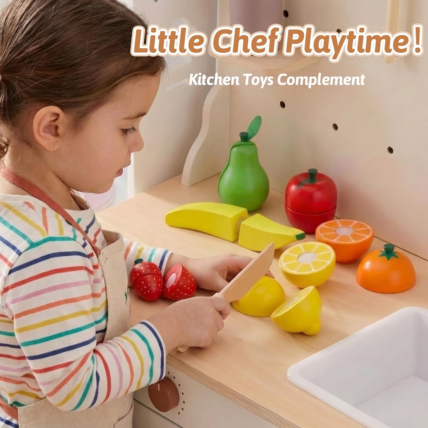 Thumbnail 5 de LINFUN KIDS Gioco Cesto Frutta da Tagliare 7 pezzi 🍎