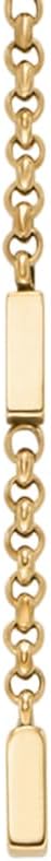 Thumbnail 3 de Fossil Damen-Halskette aus Edelstahl oder Sterlingsilber mit Karabinerverschluss – goldfarben, poliert