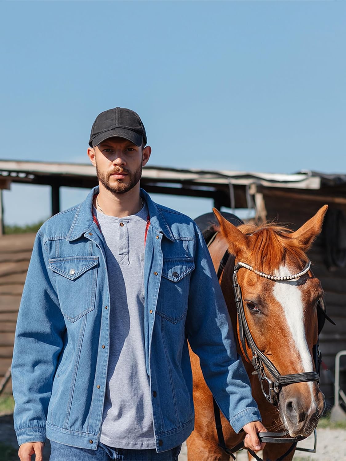 Thumbnail 5 de Mr.Stream Jeansjacke Herren Trucker Jacke