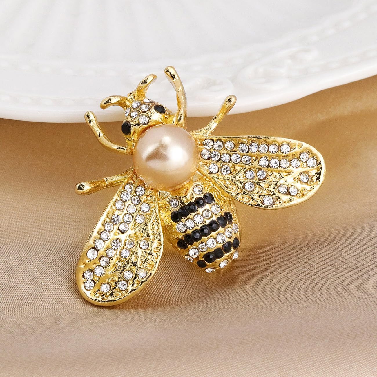Thumbnail 3 de Tidefire Insekten-Brosche mit Strass – Biene, Libelle oder Schmetterling als Anstecknadel für Damen