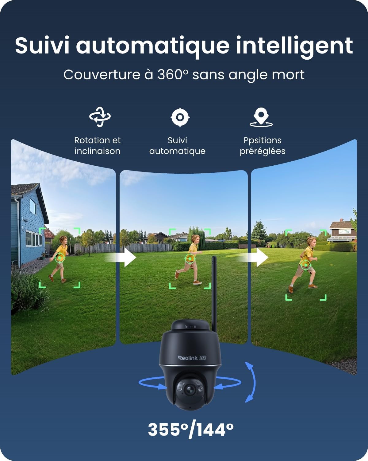 Thumbnail 2 de Reolink 4K Camera Solaire Exterieur