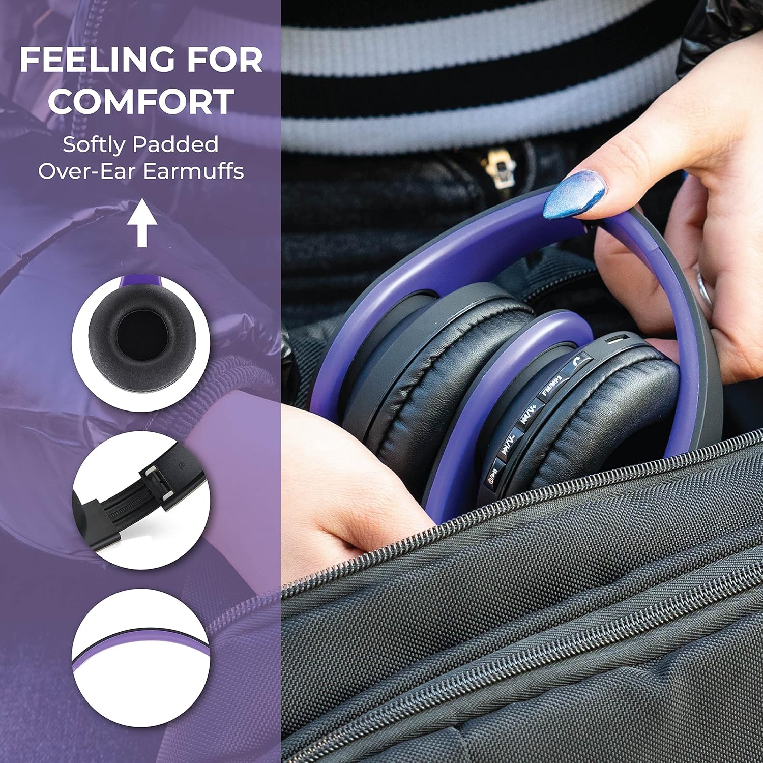 Thumbnail 6 de PowerLocus Bluetooth over-ear headphones