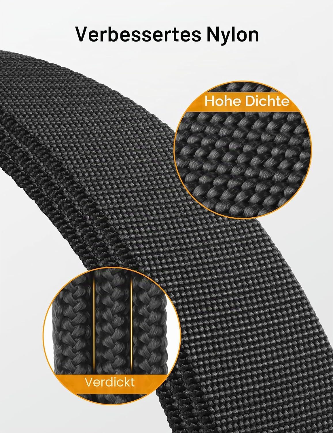 Detalle de JUKMO Taktischer Stretchgürtel für Männer – 3,8 cm Nylon-Web Ratsche Schnellspanner in Geschenkbox
