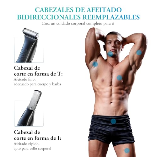 Thumbnail 2 de Afeitadora Corporal Masculina kensen Impermeable para Hombre – depiladora 2 cabezales