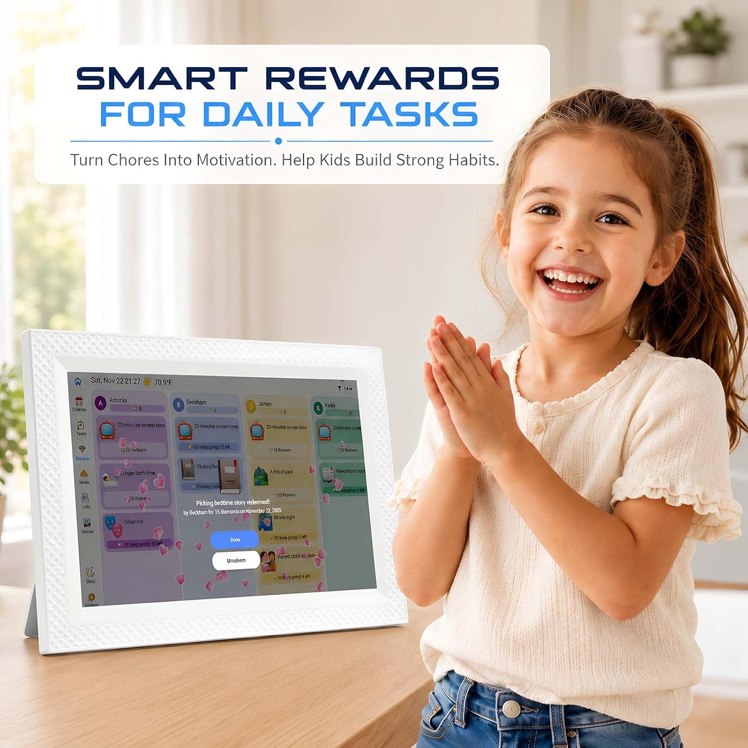 Detalle de FORC Digital Family Calendar, 10.1-inch
