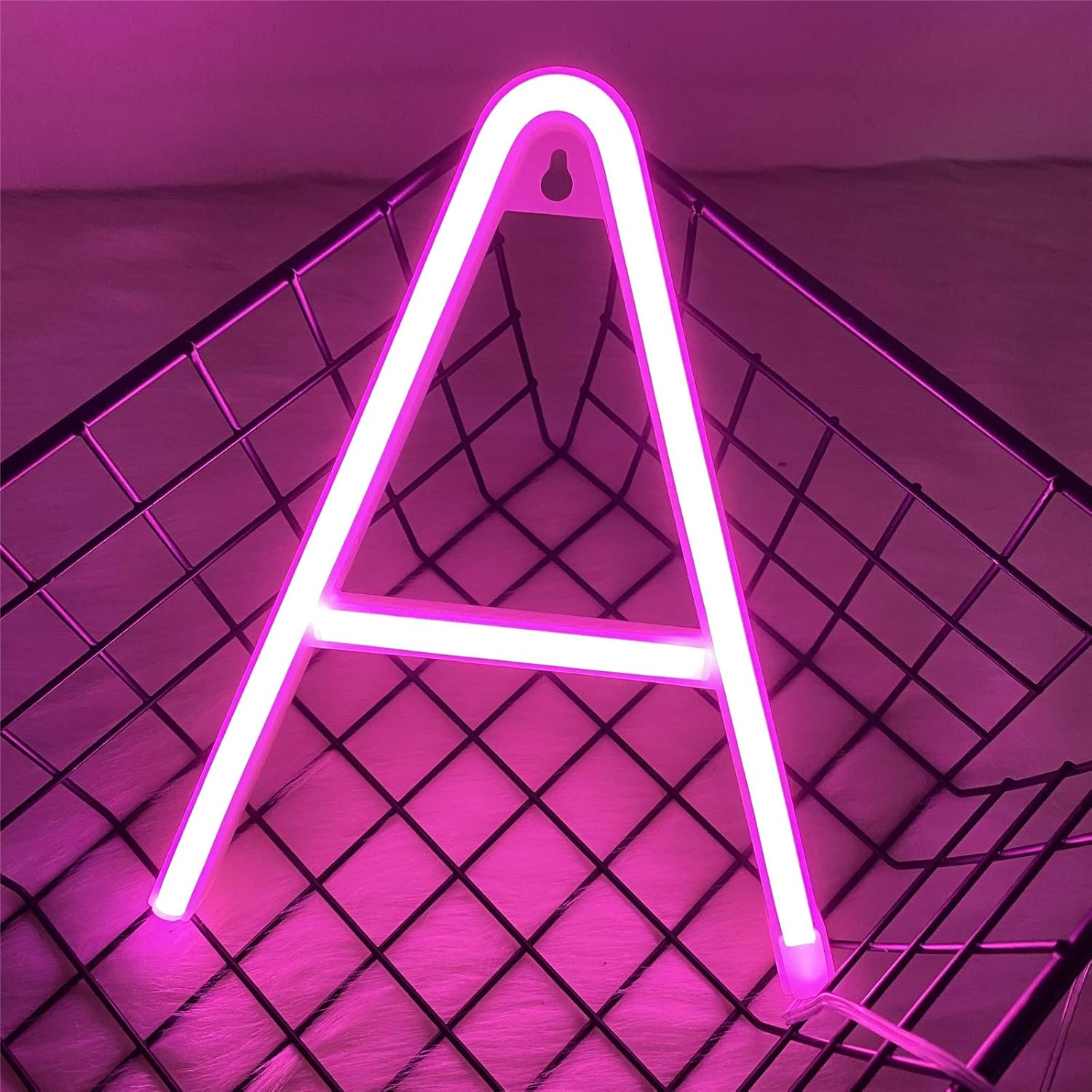 Detalle de DWOOKE LED Letter Lights - Pink Neon Signs (A)