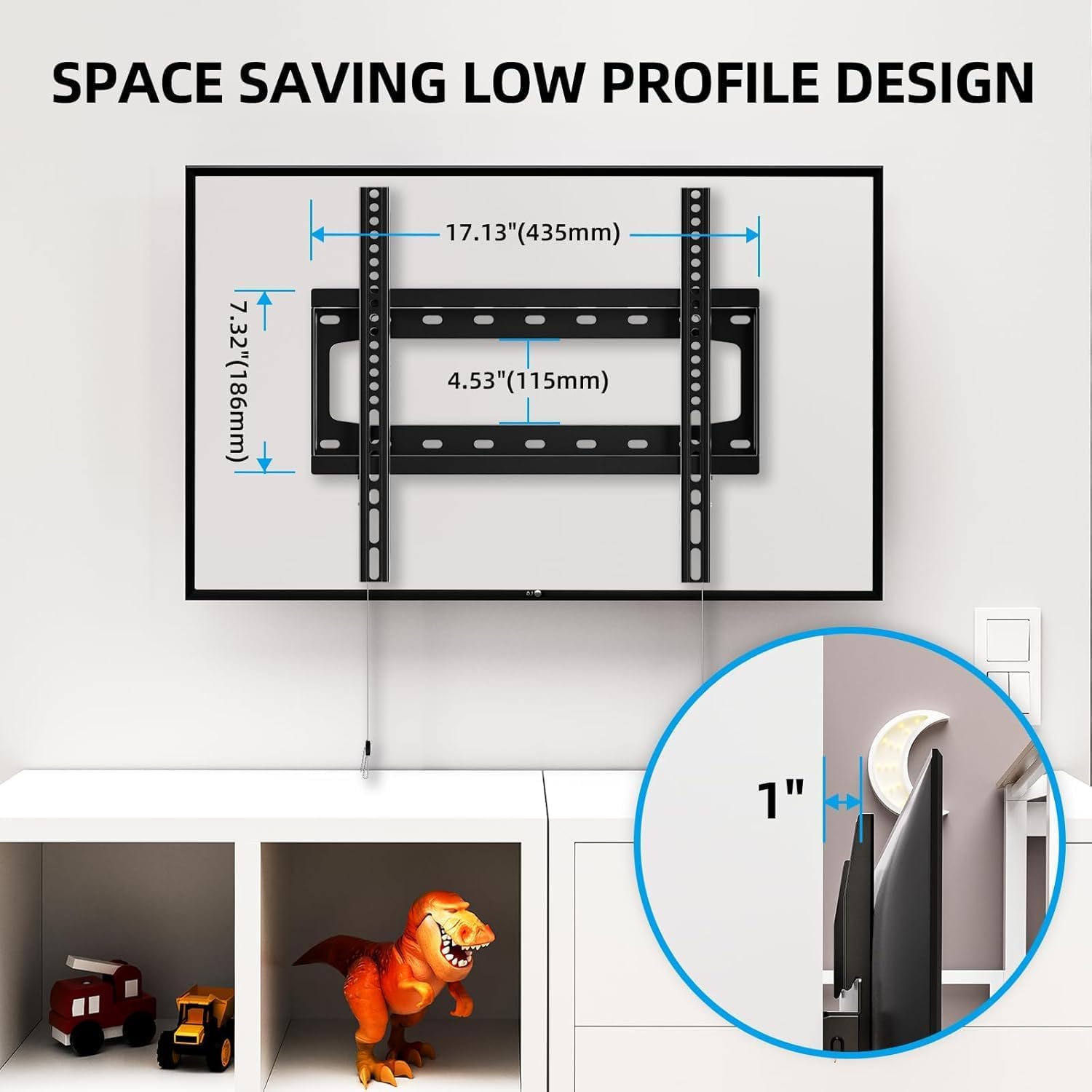 Thumbnail 2 de HOME VISION HV8401 Fixed TV Wall Bracket 45kg