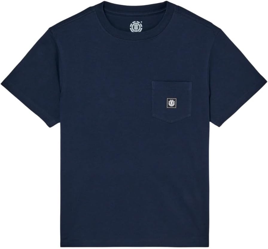 Detalle de Element Icon Label Pocket Y T-Shirt Garçon (Lot de 1) – coton biologique avec poche logo