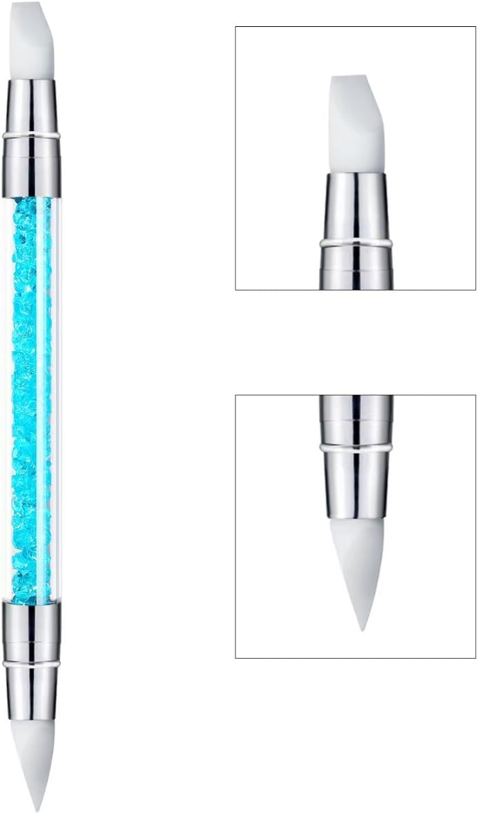 Detalle de ZEOHBETY nagelkunst-sculptuurpennen, 5 dubbelzijdige siliconen tools