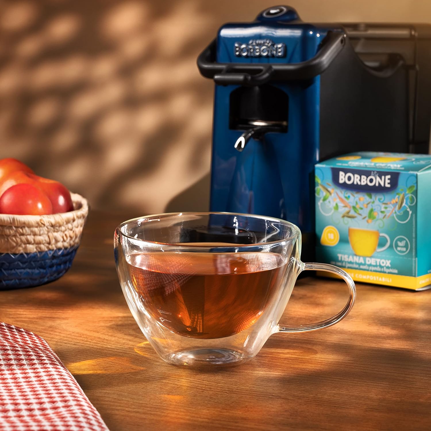 Detalle de Caffè Borbone Tisane Détox – 72 dosettes ESE (4 paquets), emballage recyclable