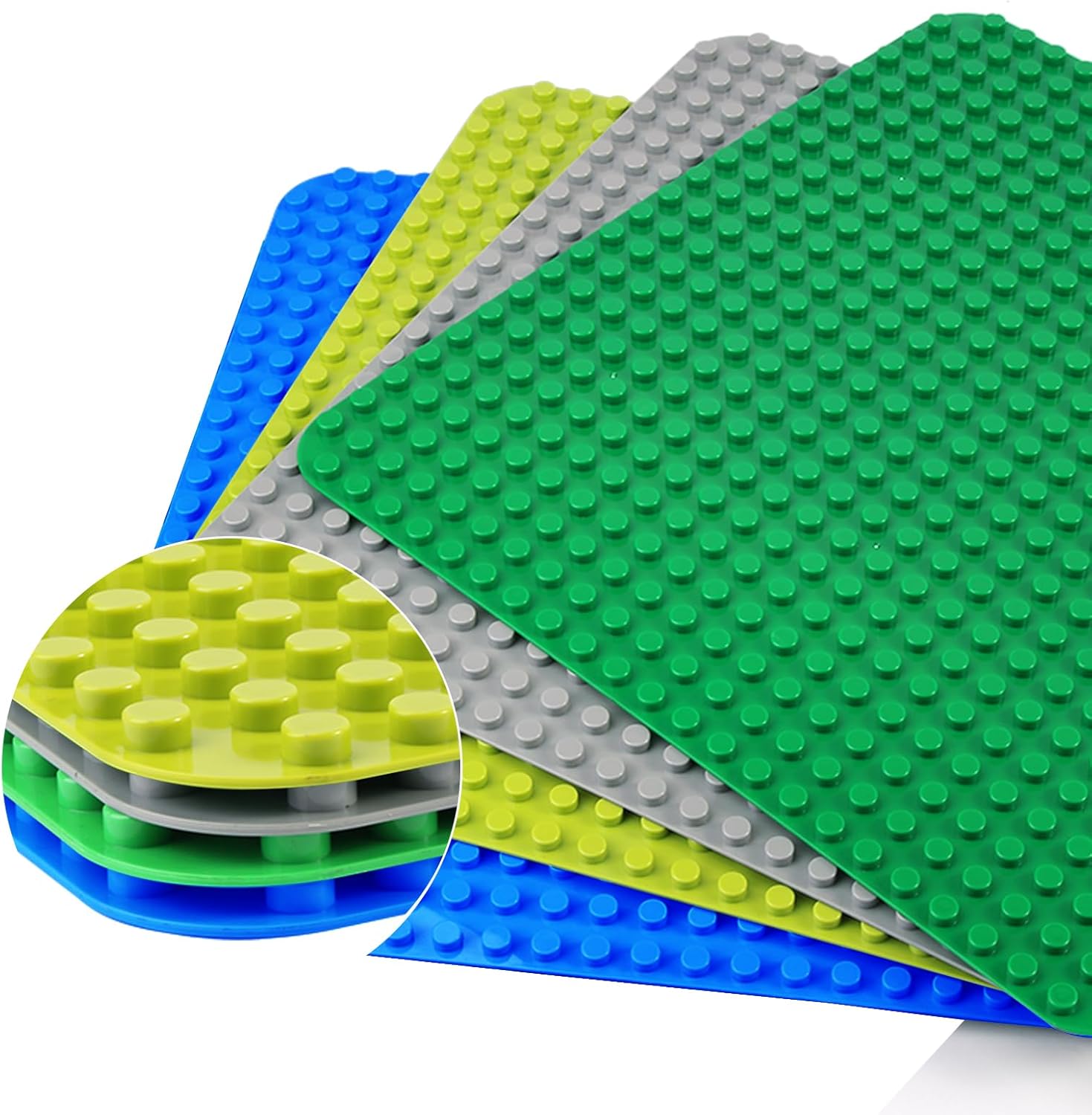 Thumbnail 3 de Celawork Große Bauplatte 38 × 38 cm – kompatibel mit Duplo Platten