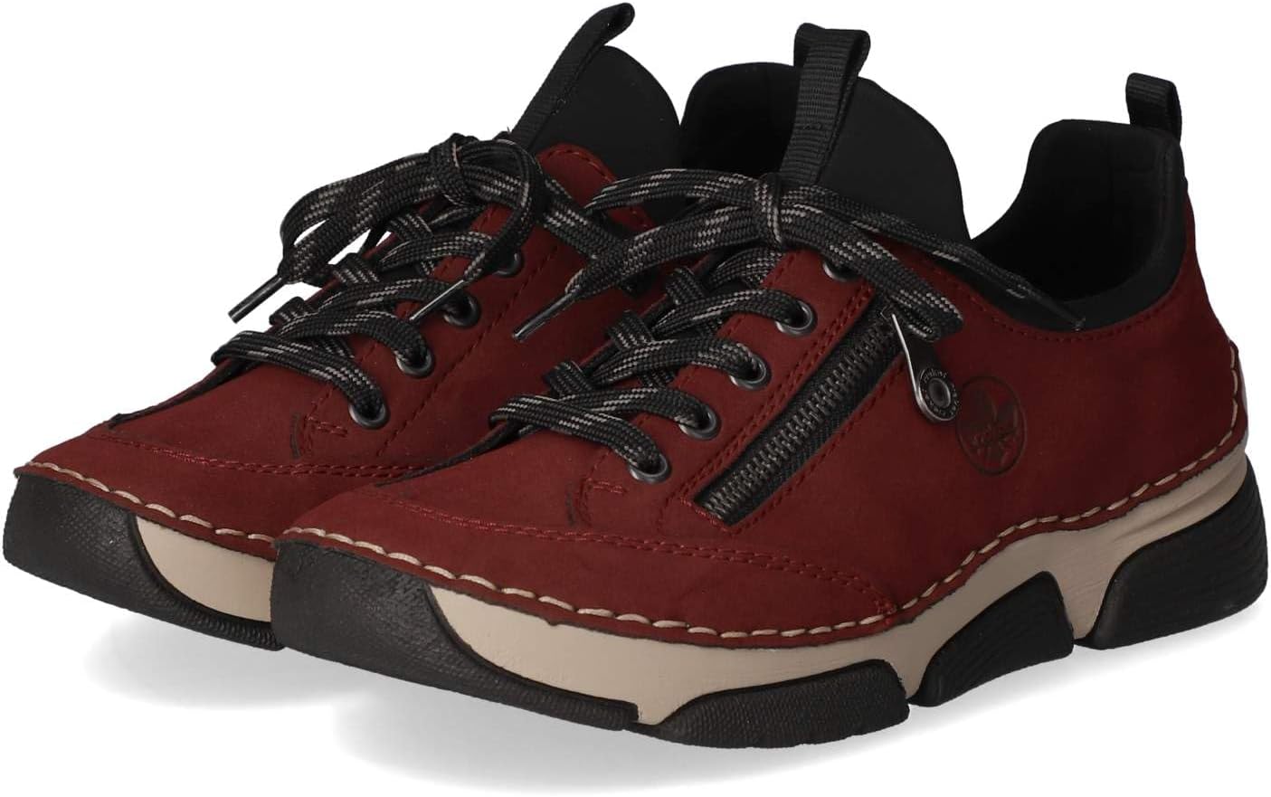 Detalle de Rieker Damen Low-Top Sneaker 45973 – Halbschuhe für den Alltag