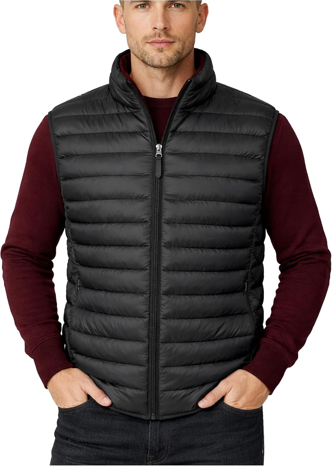 Thumbnail 5 de Xact Men's Funnel Neck Quilted Puffer Gilet: Mid-Weight Versatile Bodywarmer