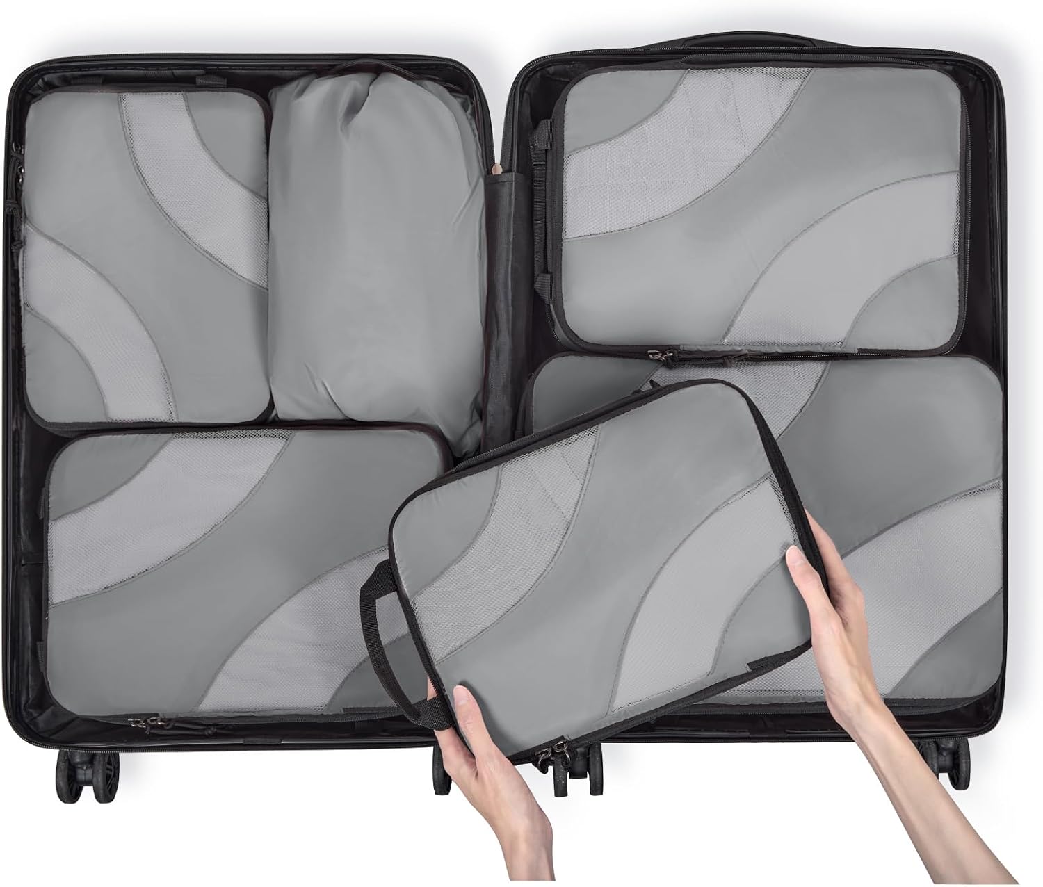 Thumbnail 6 de BAGSMART Compression Packing Cubes 6 pack