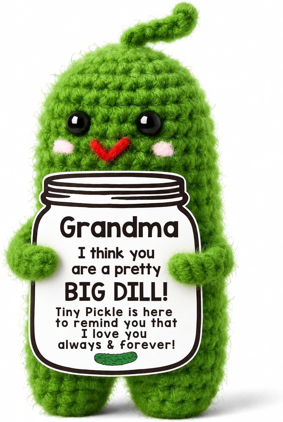 Detalle de Crocheted Pickle Grandma Gift