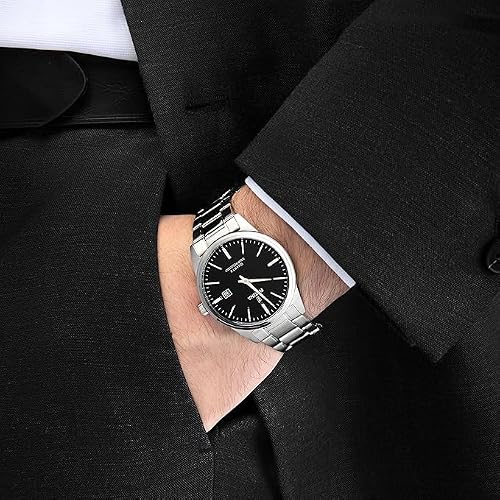 Detalle de Festina Montre Homme Analogique en Acier Inoxydable 316L – Argenté