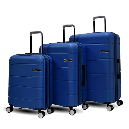 Thumbnail 7 de Unik REVOLUTION: Juego de 3 Maletas Rígidas ABS con Expansión, 4 Ruedas 360° y Cerradura TSA (Cabina 55cm, Mediana 67cm, Grande 77cm) - Azul
