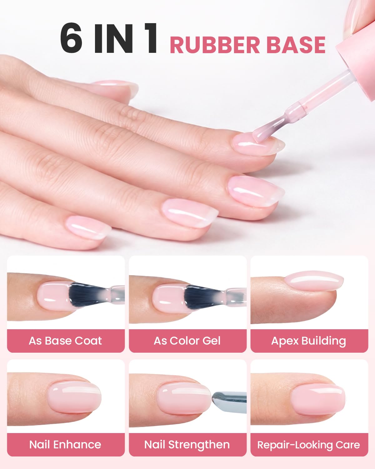 Detalle de Makartt Rubber Base Gel Set, HEMA-Free