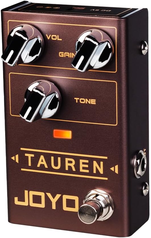 Detalle de JOYO Tauren R-01 Overdrive Guitar Pedal with Touch-Sensitive Drive and Ambient LEDs