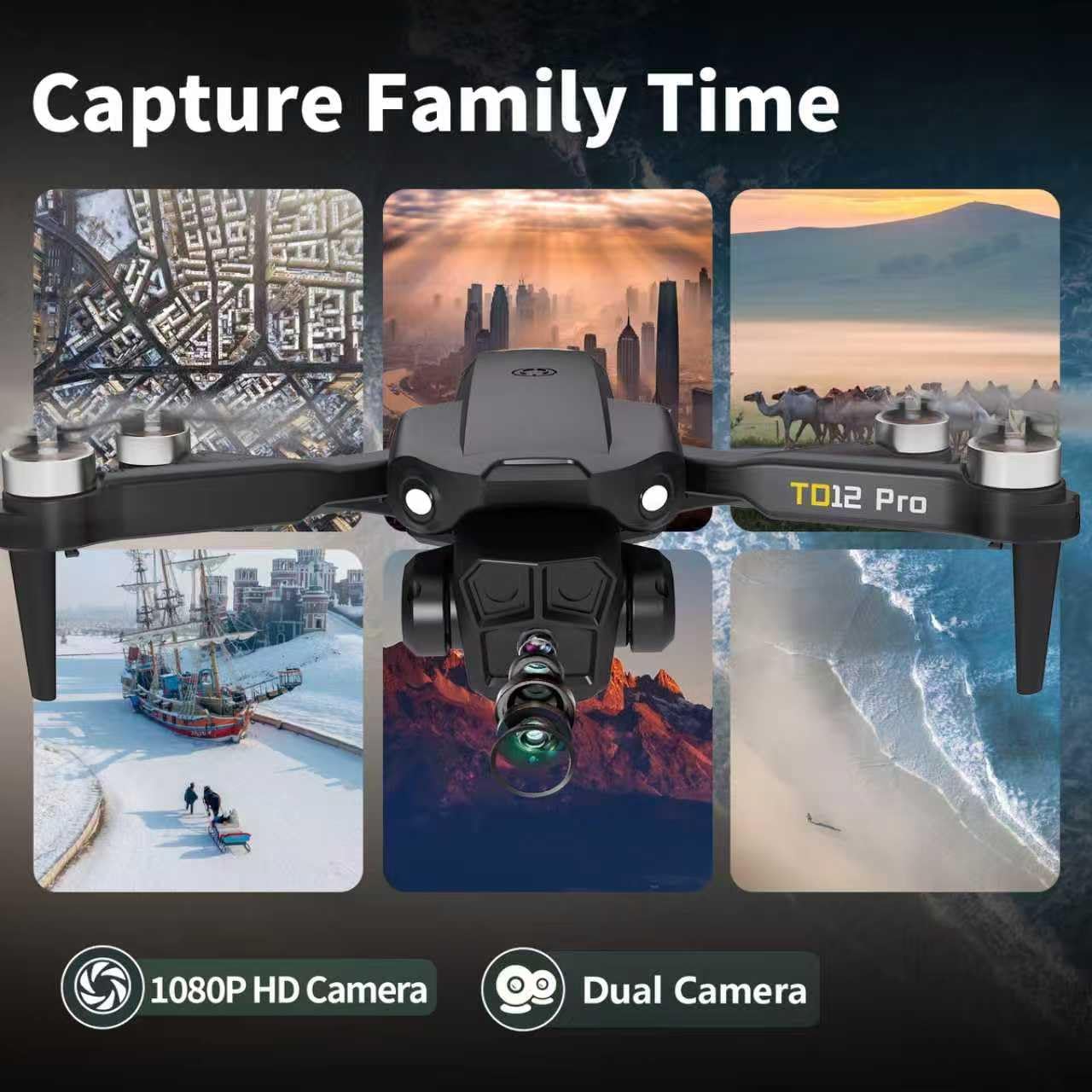 Detalle 2 de Toladrone TD12PRO Caméra 1080P 90°
