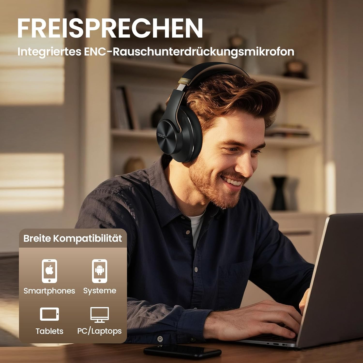 Thumbnail 6 de DOQAUS Bluetooth Kopfhörer Over Ear 90 Std Laufzeit