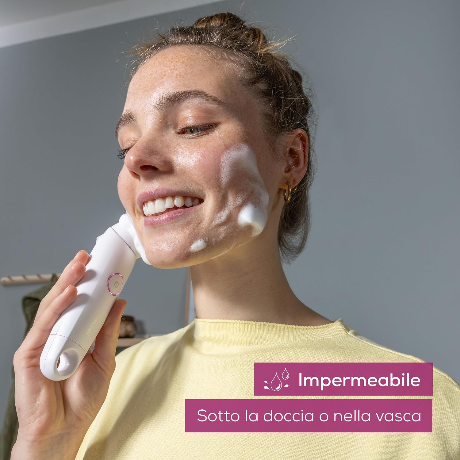 Thumbnail 4 de Beurer FC 45 - Spazzola per la pulizia del viso rotante, impermeabile