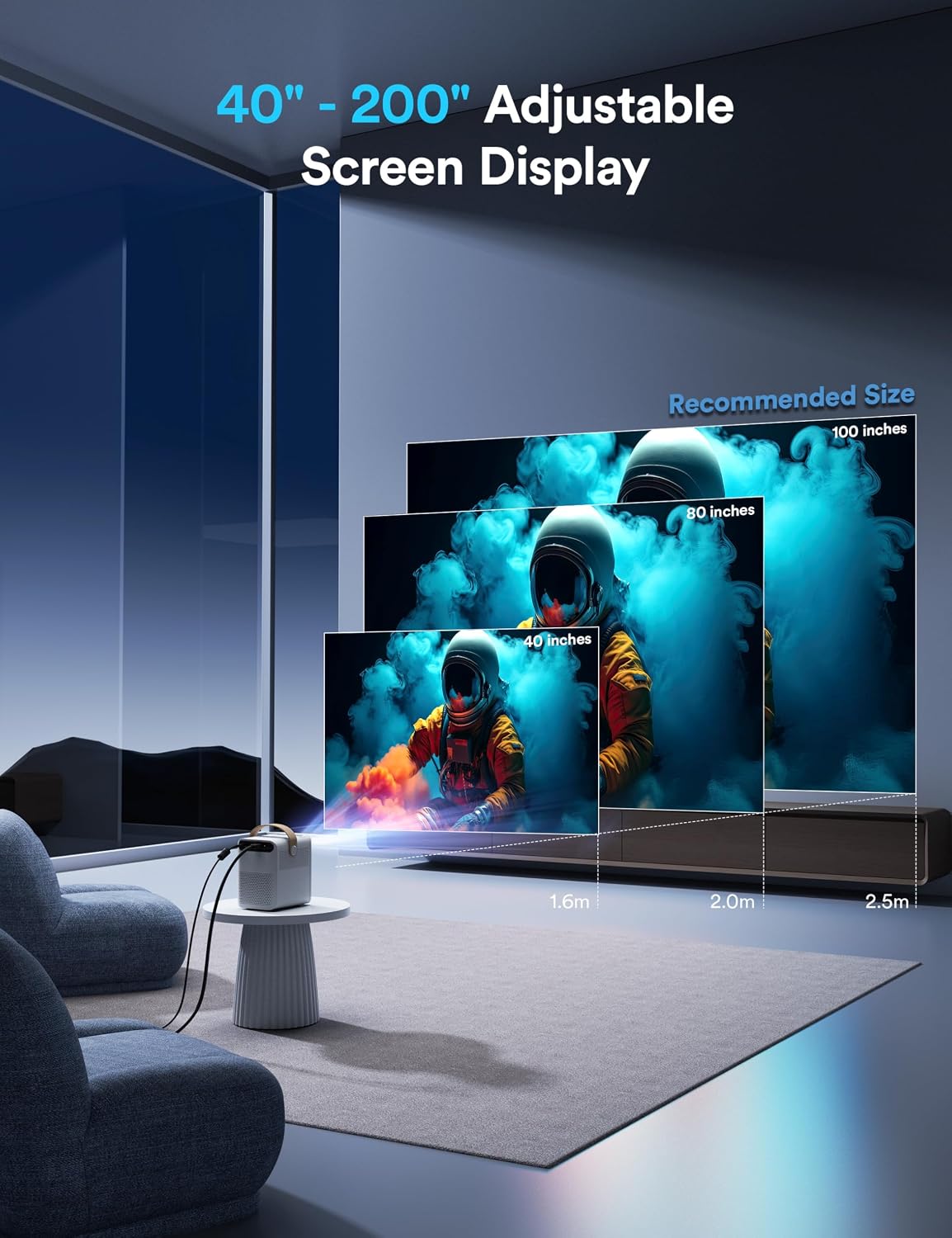 Thumbnail 3 de Wolfang WP01 Portable 4K Mini Projector