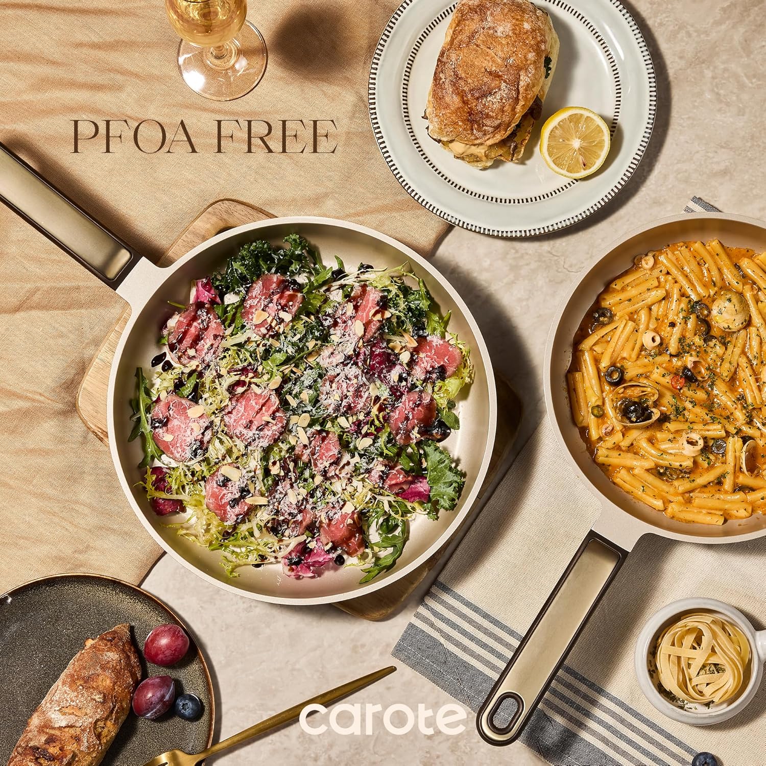 Thumbnail 2 de CAROTE Nonstick Pots and Pans Set (16-Piece) with Lids, Stay-Cool Handles, RV/Camping Cooking Kit