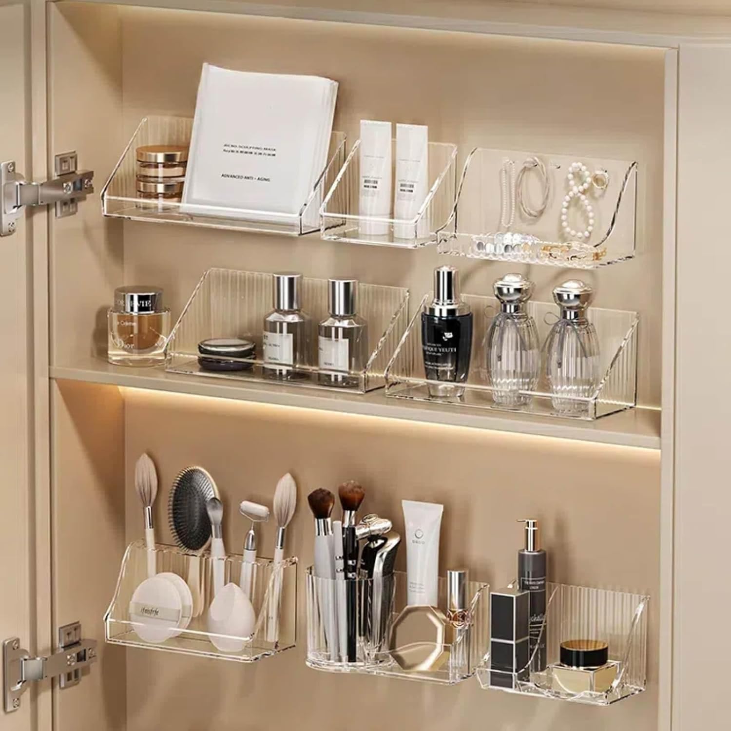 Detalle de RMAN 6 Stücke Spiegelschrank Organizer Kosmetik