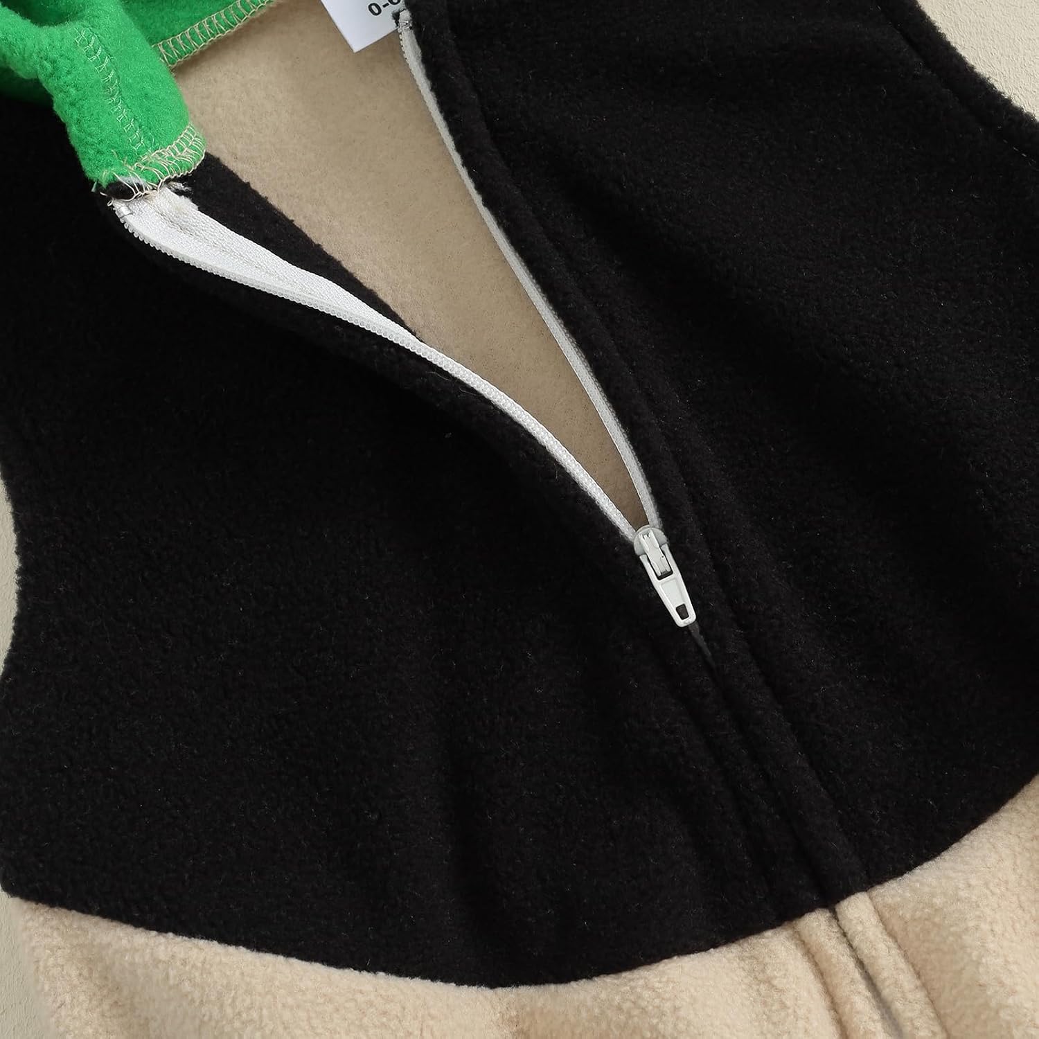 Detalle 2 de Merqwadd Baby Halloween Costume, Velvet Hooded Jumpsuit with Matching Stocking