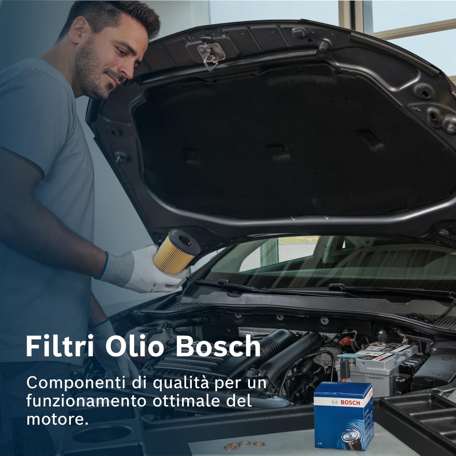 Thumbnail 4 de Bosch filtro olio per auto P7023: protegge l’olio motore e supporta una lubrificazione costante