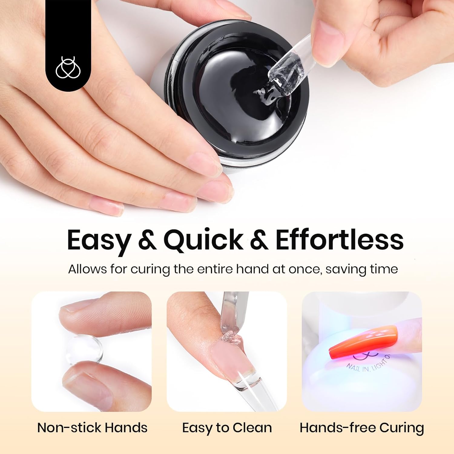Detalle de Beetles Solid Nail Glue Gel 15g ๐