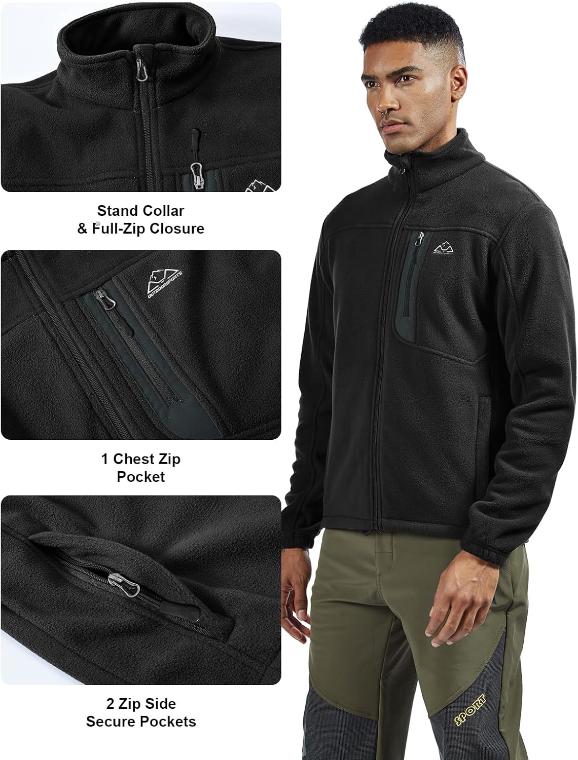 Thumbnail 1 de TBMPOY Men's Fleece Jacket 1 Pocket-Ready