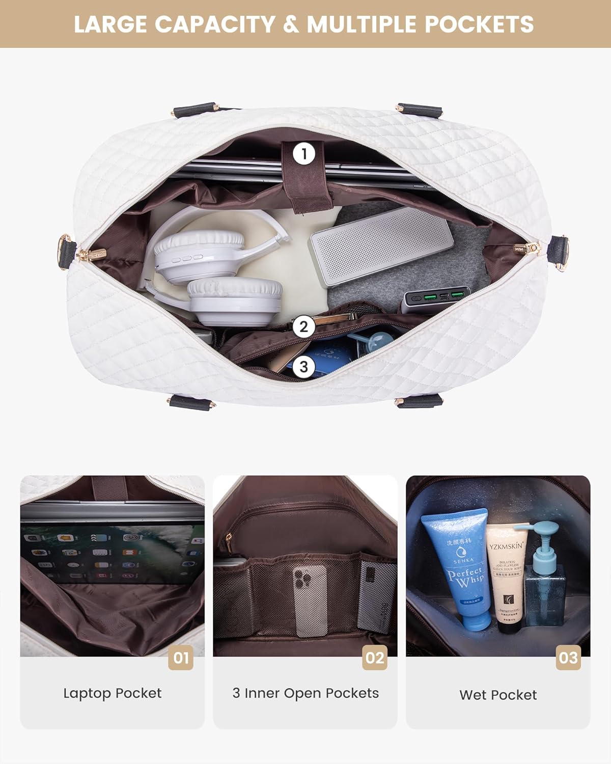 Thumbnail 2 de LOVEVOOK Travel Duffel Bag for Women