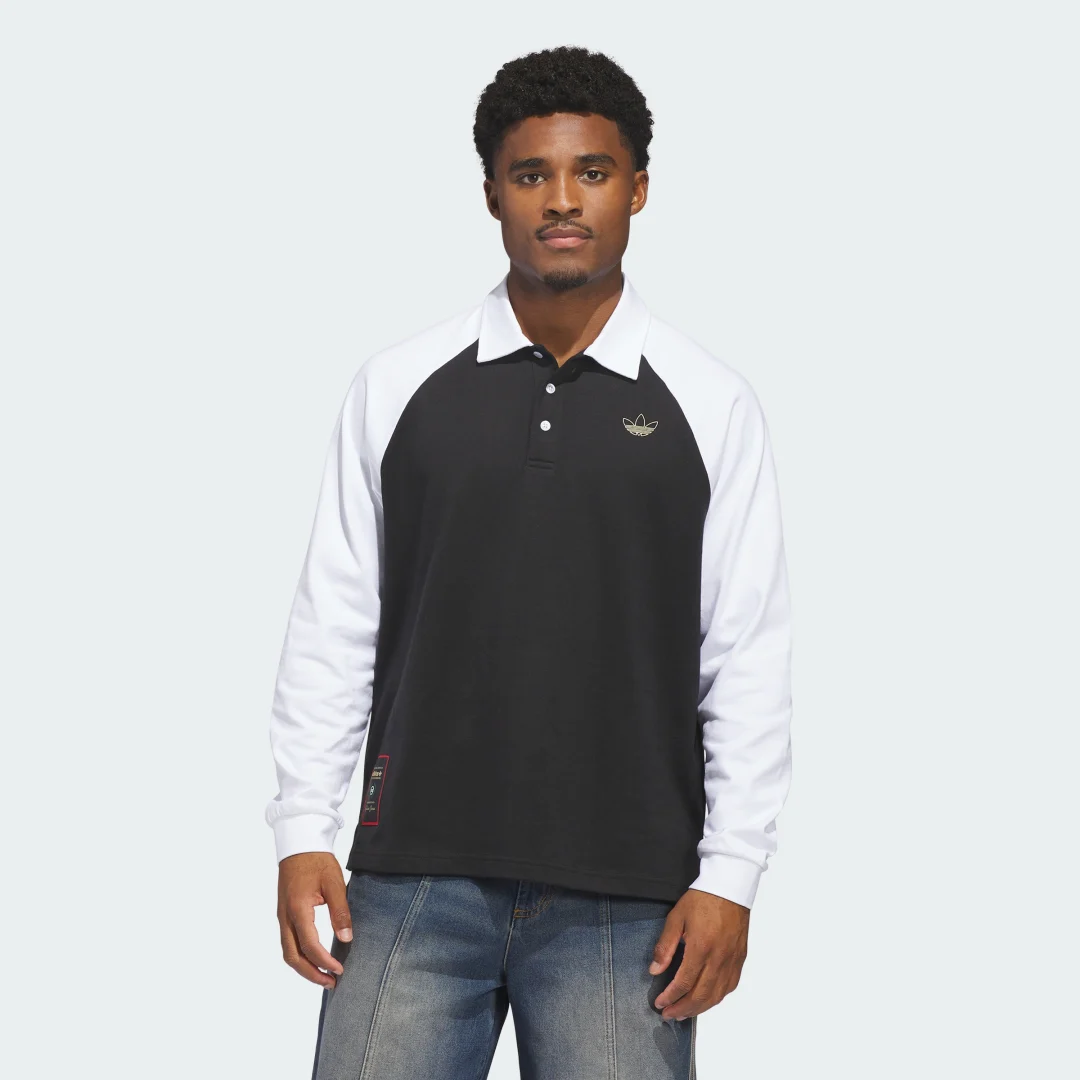 Thumbnail 2 de Camiseta Skateboarding x Tyshawn Rugby – Adidas (Negro)