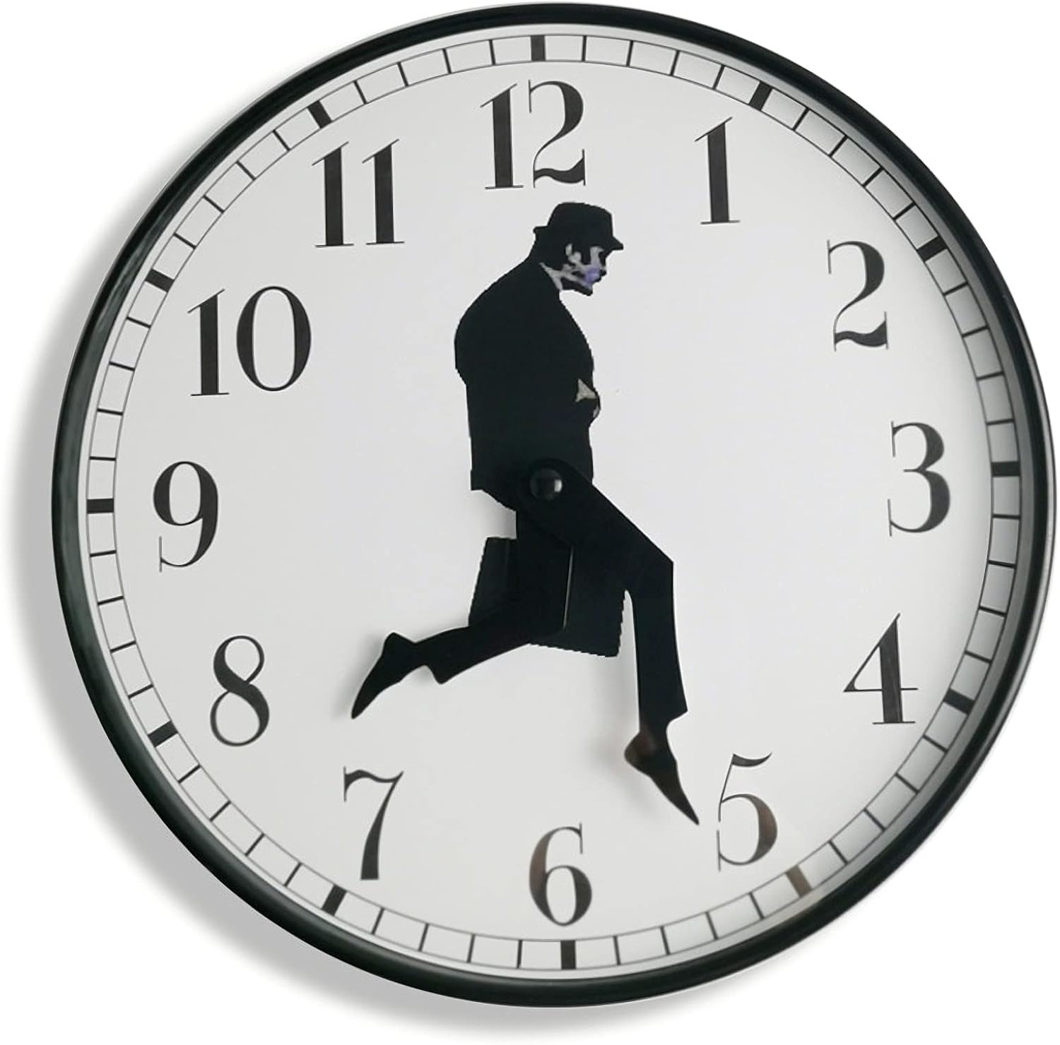Thumbnail 6 de TANKRIN Silly Walk – biały, analogowy zegar ścienny 25 × 25 cm