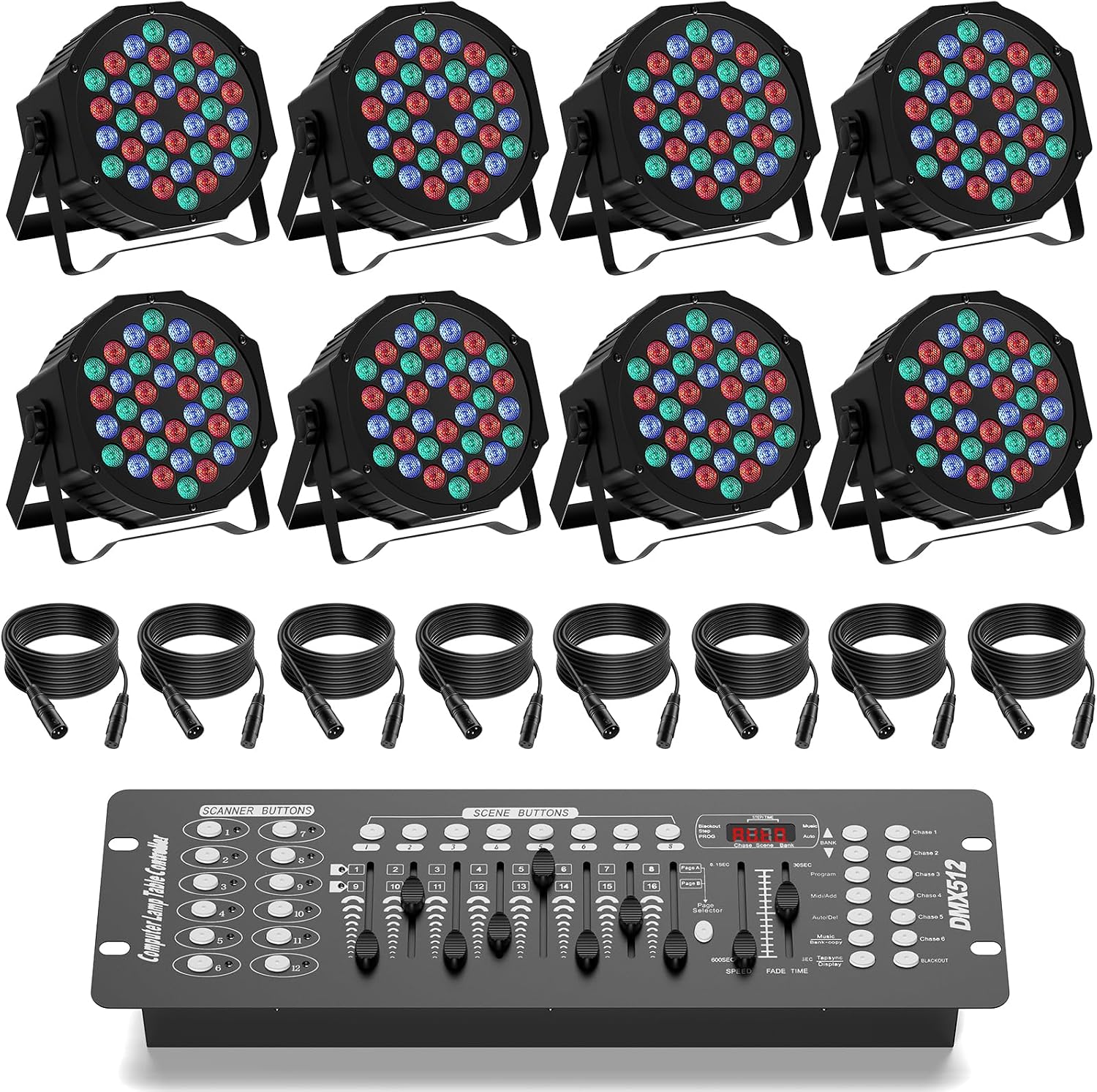 Detalle de GdjRttk 8PCS LED Par Strahler 72W