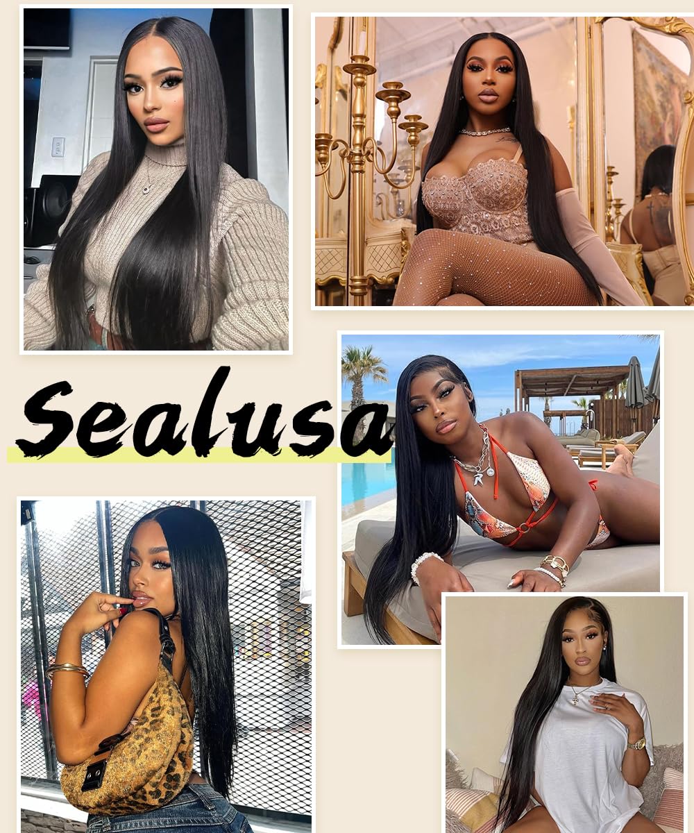 Detalle 2 de Sealusa 30 Inch 200% Density Lace Front Wig