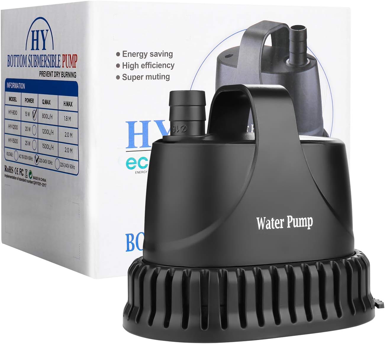Thumbnail 4 de NO.17 Submersible Water Pump 30W – 1800 L/H for Ponds, Fountains & Aquariums