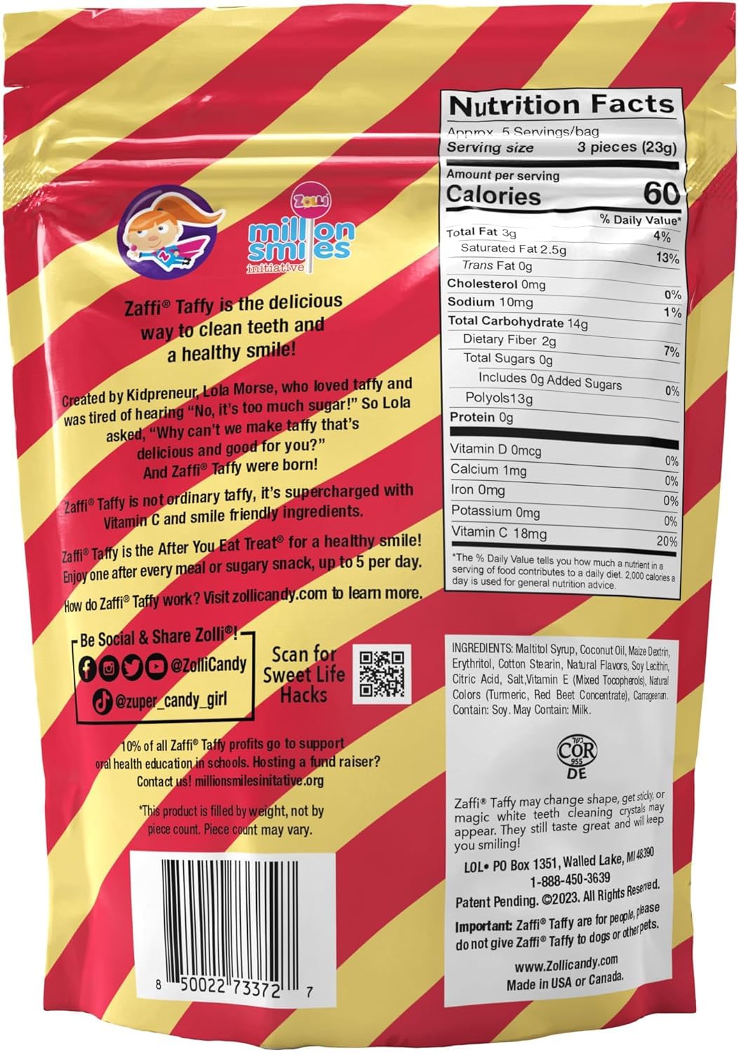 Detalle 2 de Zaffi chewy candy 5 oz