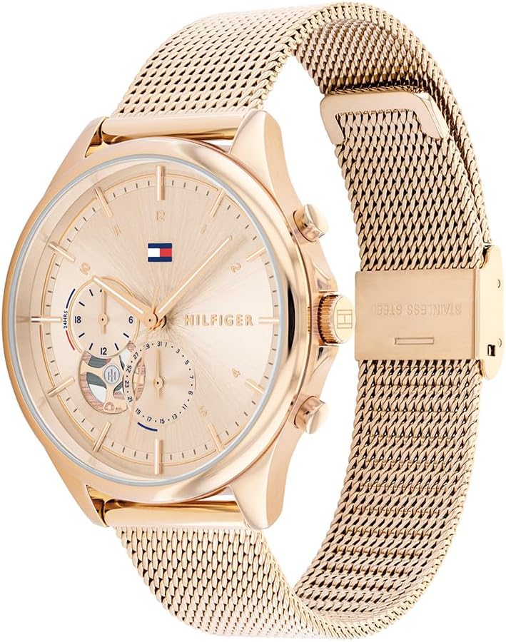 Thumbnail 1 de Tommy Hilfiger Damen Quarzuhr mit Multi-Zifferblatt und Edelstahlarmband