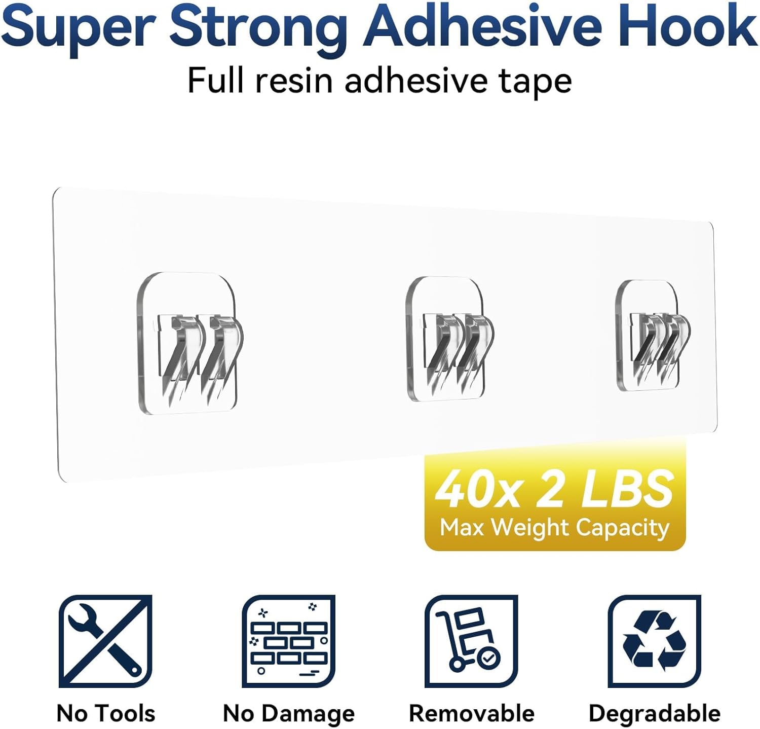 Thumbnail 4 de YASONIC Shower Caddy Adhesive 40 lb