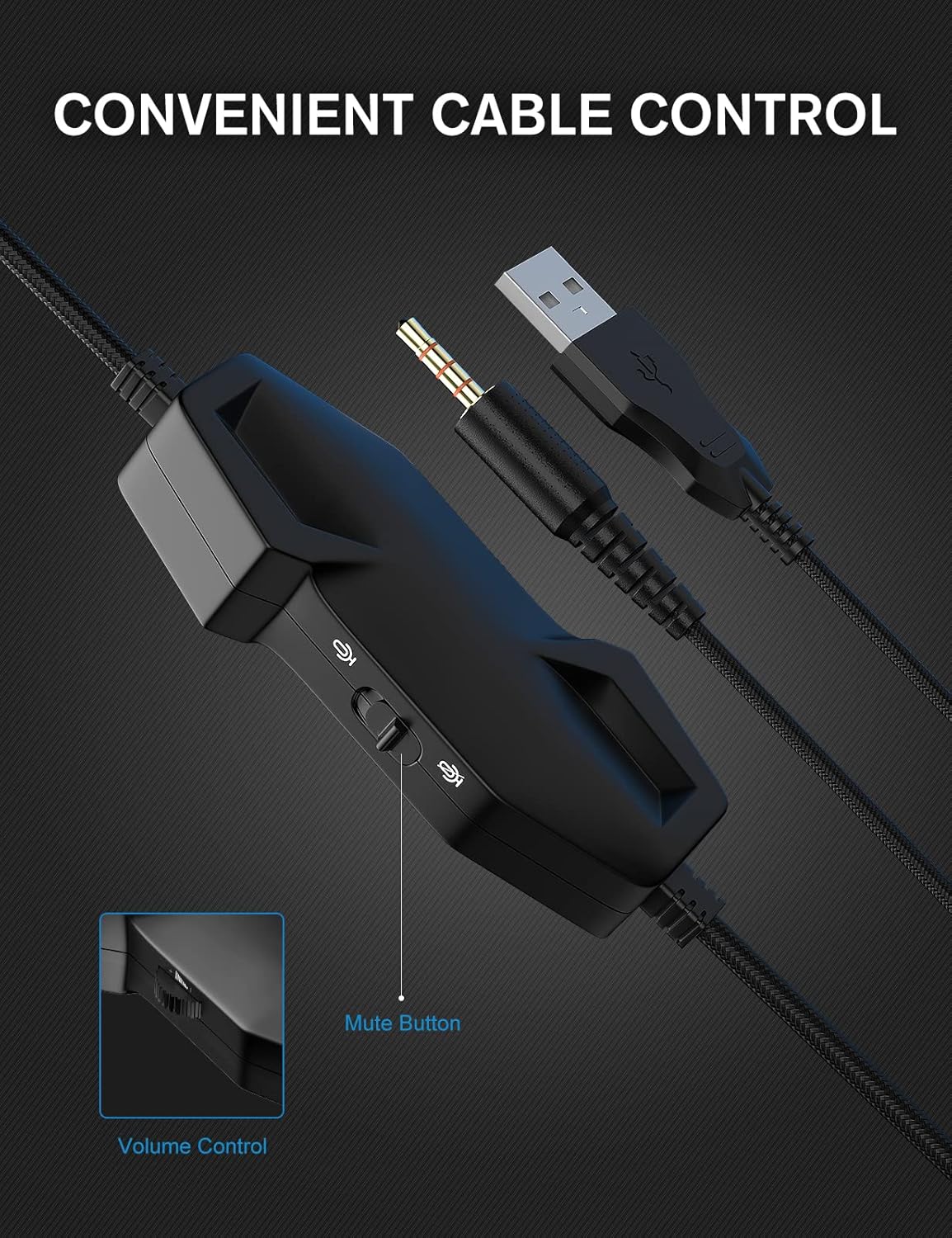 Thumbnail 4 de ZIUMIER Z20 White Wired Gaming Headset with Noise-Canceling Mic, RGB Lighting & 3.5mm Audio