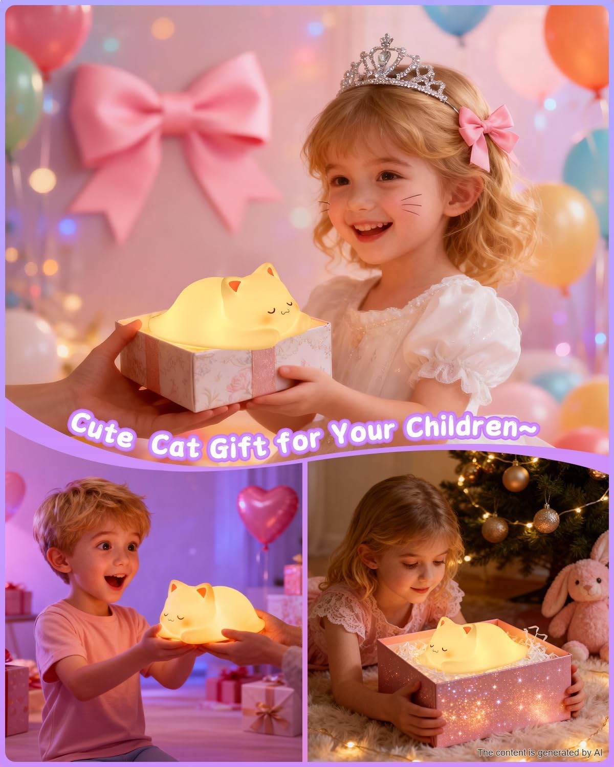 Thumbnail 6 de ZKLiLi Cat Night Light Cat-01-remote