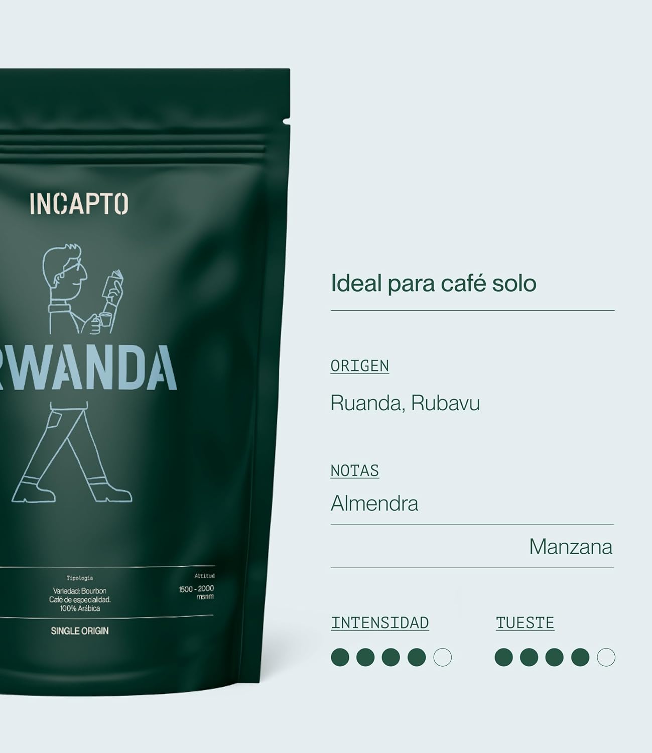 Thumbnail 2 de Incapto Café En Grano Rwanda 1kg ☕️ Especialidad SCA 86