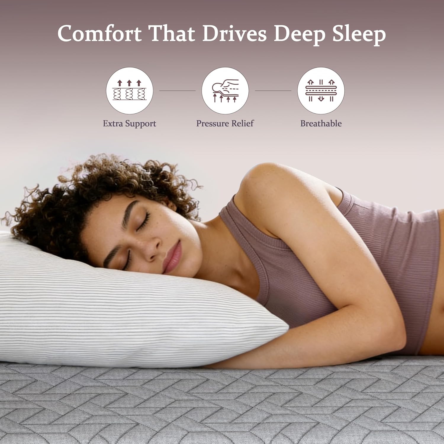 Detalle de Sleepmax Memory Foam Mattress Topper 3-Inch