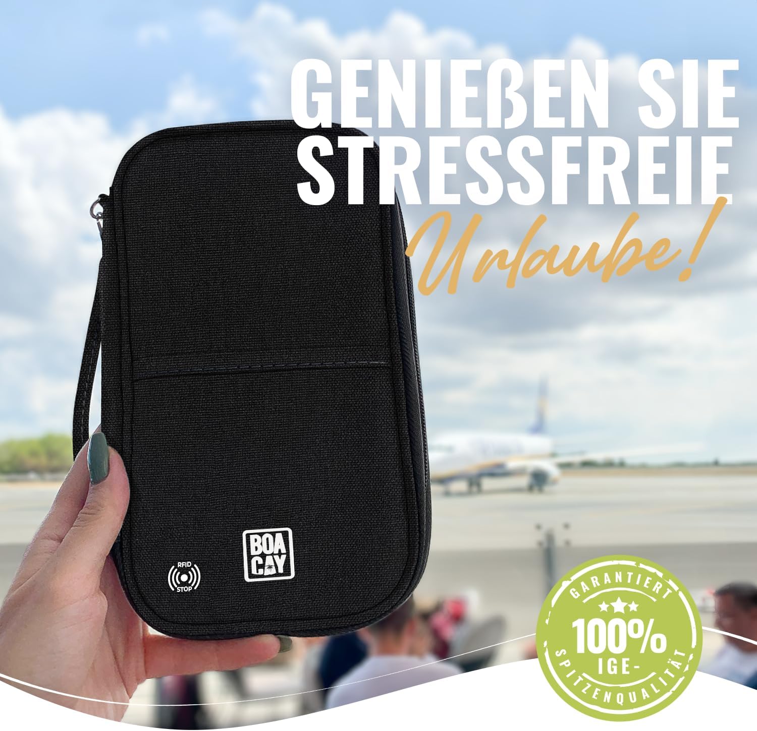 Thumbnail 6 de BOACAY Reisepass Tasche 13x22,5 cm