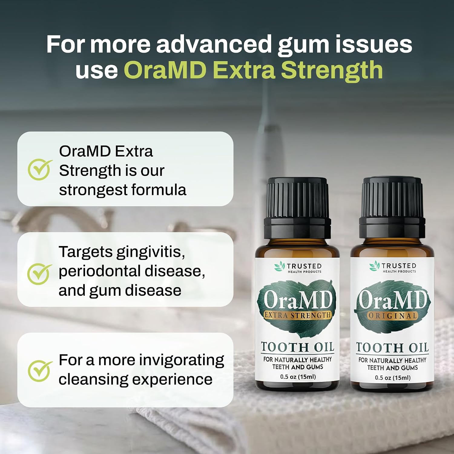 Detalle 2 de OraMD 4-in-1 Original Strength Tooth Oil